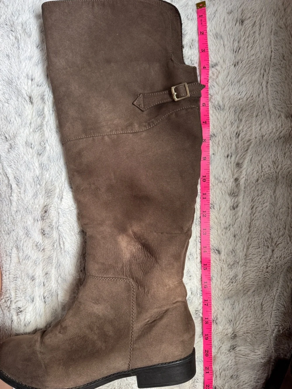 Candie's Taupe Suede Over-the-Knee Riding Boots